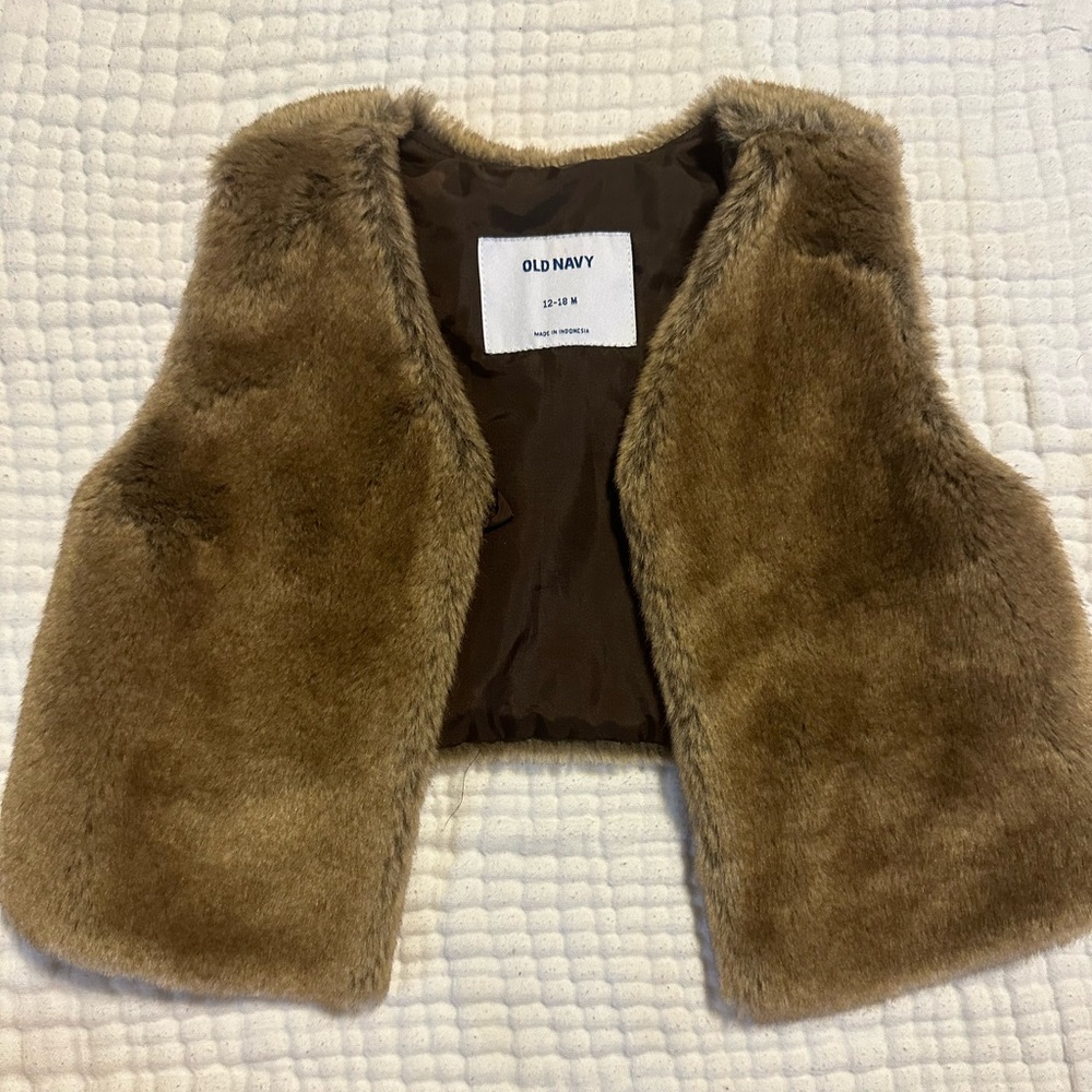 Old Navy fur vest